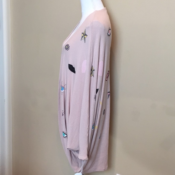 Lauren Moshi Blush Cardigan Isle Drape Glam - Picture 4 of 7